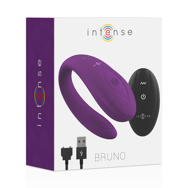 Vibratore doppio per coppie Bruno Intense con telecomando e stimolazione G e clitoride